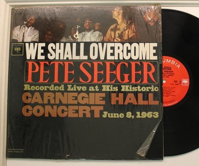 Pete Seeger Lp We Shall Overcome On Columbia - Vg++ To Nm!/ Vg++ (In Shrink!)