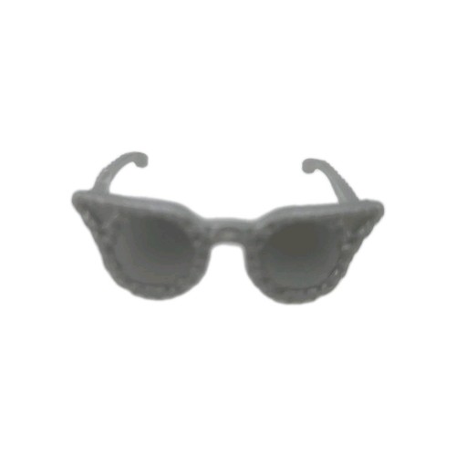Barbie Silver Cat Eye Sunglasses Doll Glasses Fashion Accessory Retro Shades