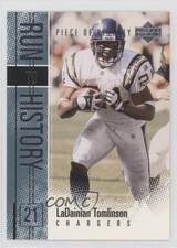 2002 Upper Deck Piece Of History Run To LaDainian Tomlinson #RH-4 HOF 11qd