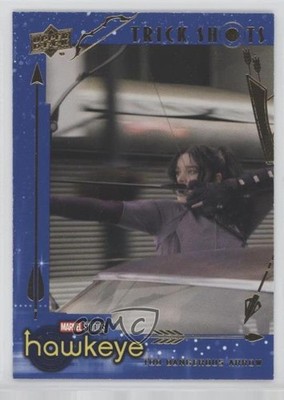 2023 Upper Deck Marvel Studios Hawkeye Trick Shots Blue 25/199 Kate Bishop 0fn0