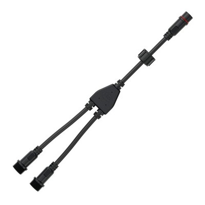 5 Core 5Pin Big Size IP65 Y Shape 1 Male Divided 2 Female Splitter Connector ...