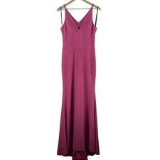 BHLDN Jones Rose Pink Sleeveless V-Neck Trumpet Bridesmaid Gown Dress Size 8
