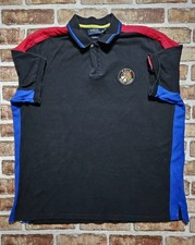 Polo Ralph Lauren Shirt XXL Custom Fit Cookie Patch Rugby Style VTG Colorblock