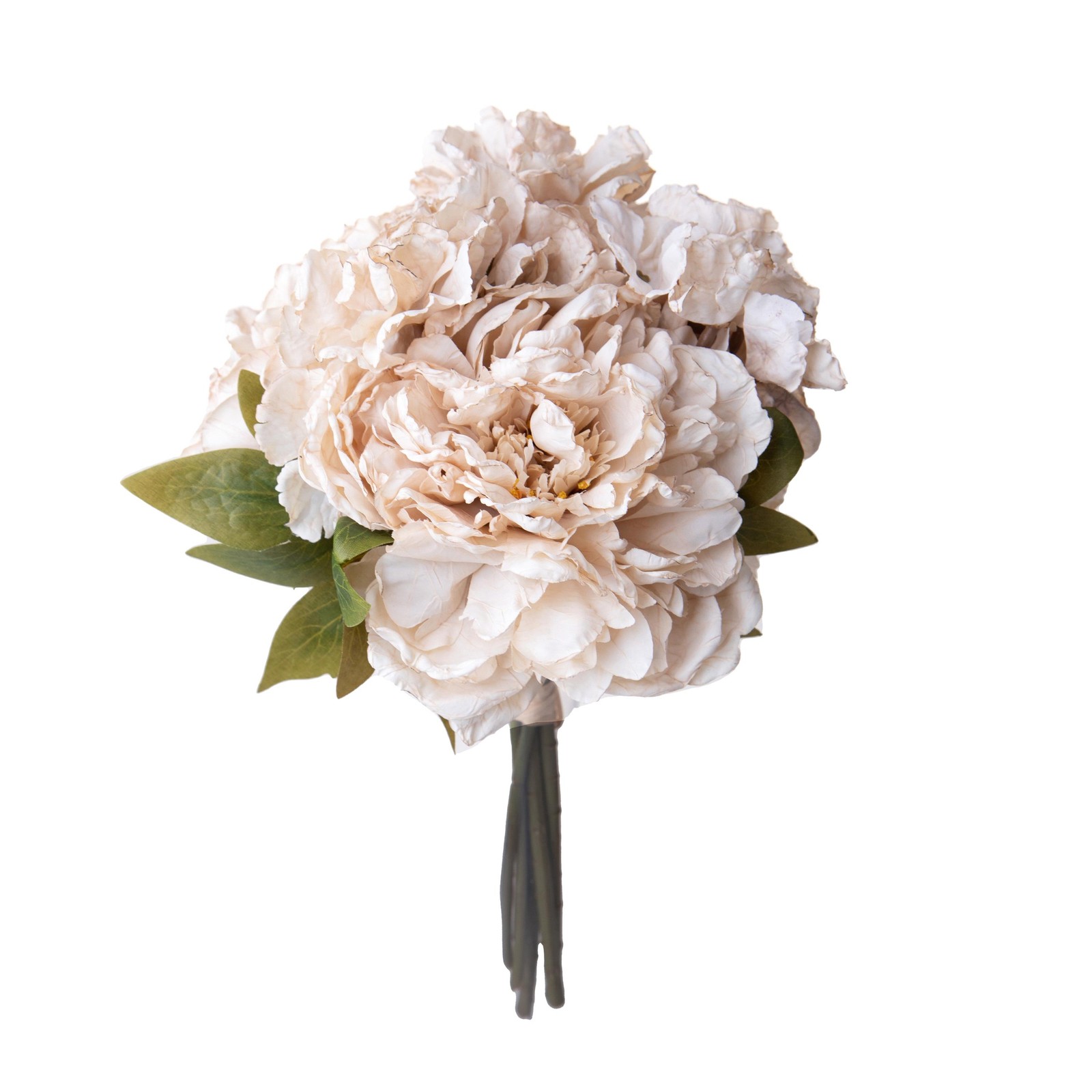Offerta Set 3 Mazzi Peonie Finte 30cm - 21 Fiori Seta Alta Qualità
