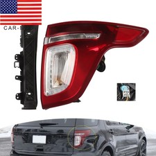 LED Tail Light For 2011-2015 Ford Explorer Red Clear With Bulbs Passenger Side