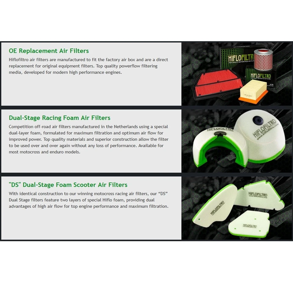 HIFLO Filtre À Air Élément Gauche Pour Kawasaki W650 1999-2006 W800 2011-2024 - Photo 4/4