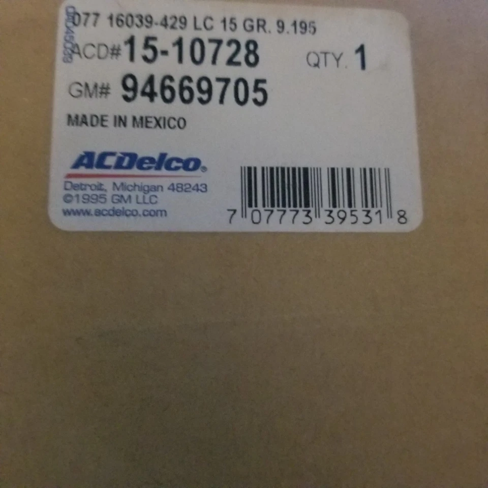 ACDelco 15-10728 AC Receiver Drier Accumulator GM 94669705 OEM New Genuine Part - Image 2 of 4