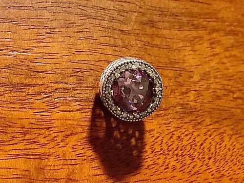 PANDORA Radiant Hearts Charm Blush Pink With Clear Zirconia 791725NBP