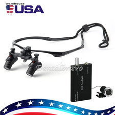 4.0X Dental Surgical Medical Loupes Magnifier Binocular Ergo /LED 3W Headlight