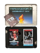 Terminator 1  T2 Judgment Day VHS Limited Edition Metal Tin Box Set Vintage PAL 