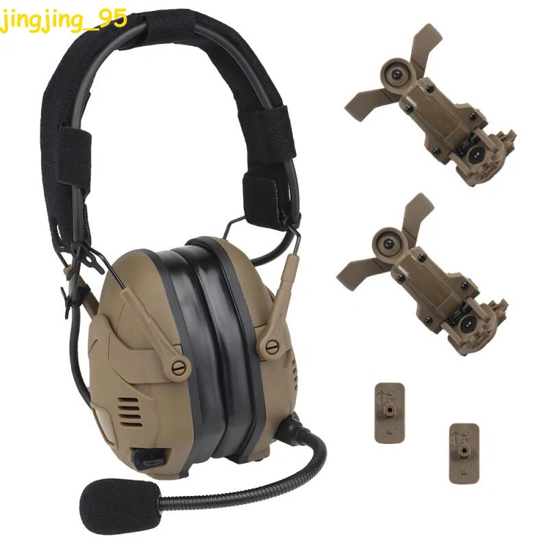 AMP Tactical Military Headset Bluetooth Headphone Noise Reduction f/ Fast Helmet - Image 2 of 4