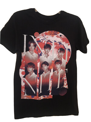 Infinite Group Kpop Mens Photo T Shirt Pre-owned Size Small