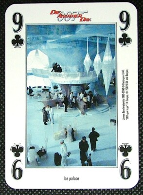 1 x Spielkarte 007 Die Another Day Ice Palace 9 of Clubs