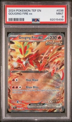 GOUGING FIRE EX (38/162) - PSA 9 - Temporal Forces Pokemon | Low