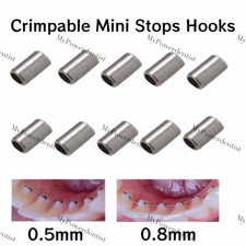 Dental Orthodontic Mini Stop Crimpable Stop Hook Closed Archwire Stopper 0.5/0.8