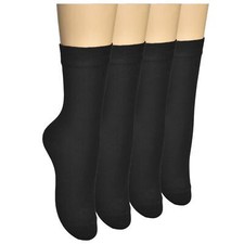 Women's Classic Above Ankle Boot Thin Cotton Crew High Long Dress Socks For W...
