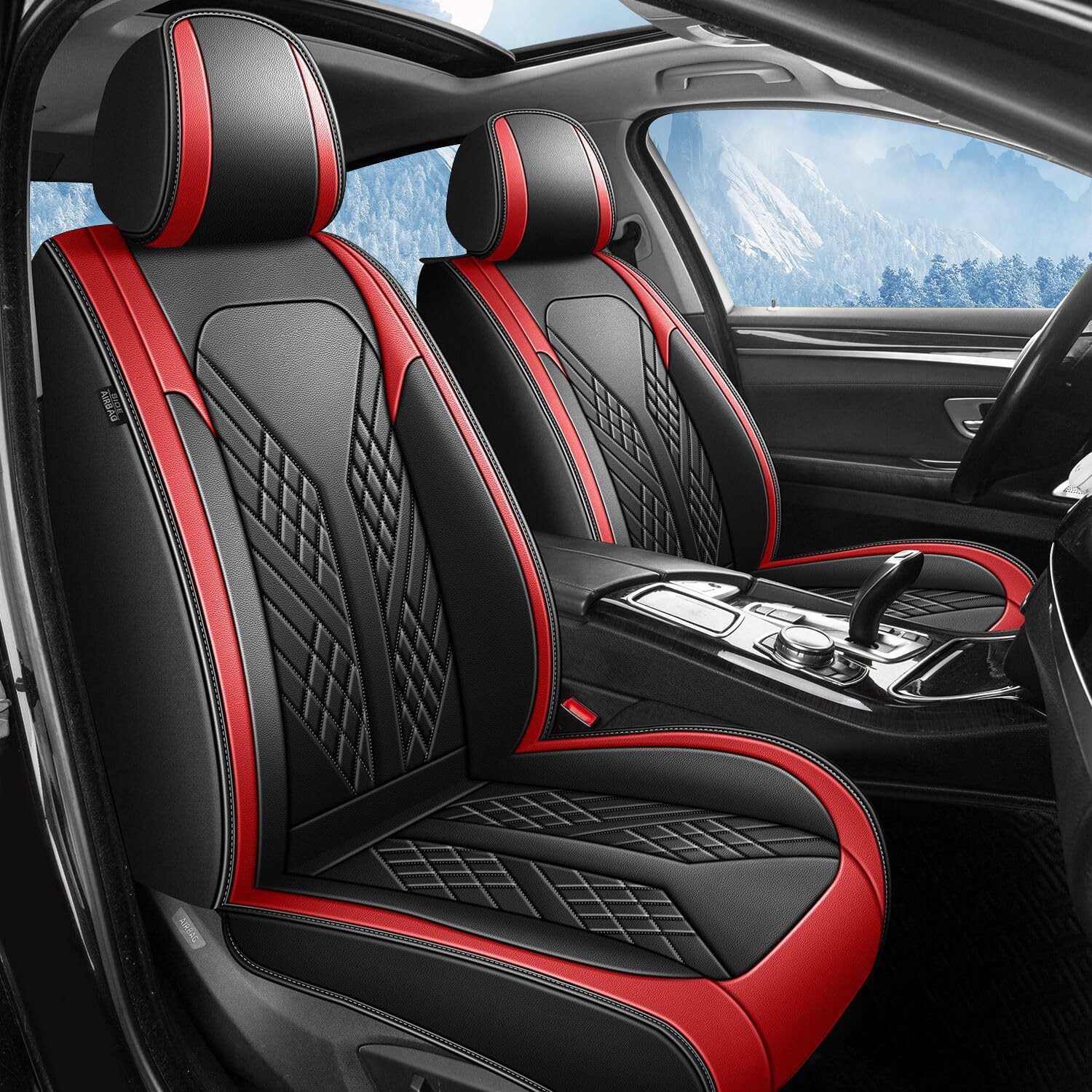 For Honda Accord 2007-2017 Front Rear PU Leather Car 5-Seat Covers Protector Pad