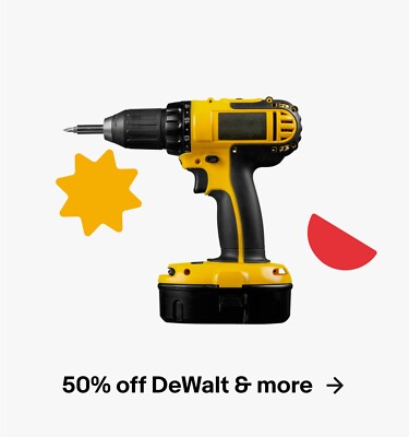50% off DeWalt & More