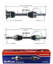 For Pontiac Sunrunner Suzuki Sidekick Pair of Front CV Axle Shafts SurTrack Set