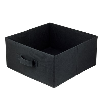 LAVITA Storage Box faltbare Aufbewahrung Boxen Universal 31 x 31 x 15 cm Schwarz