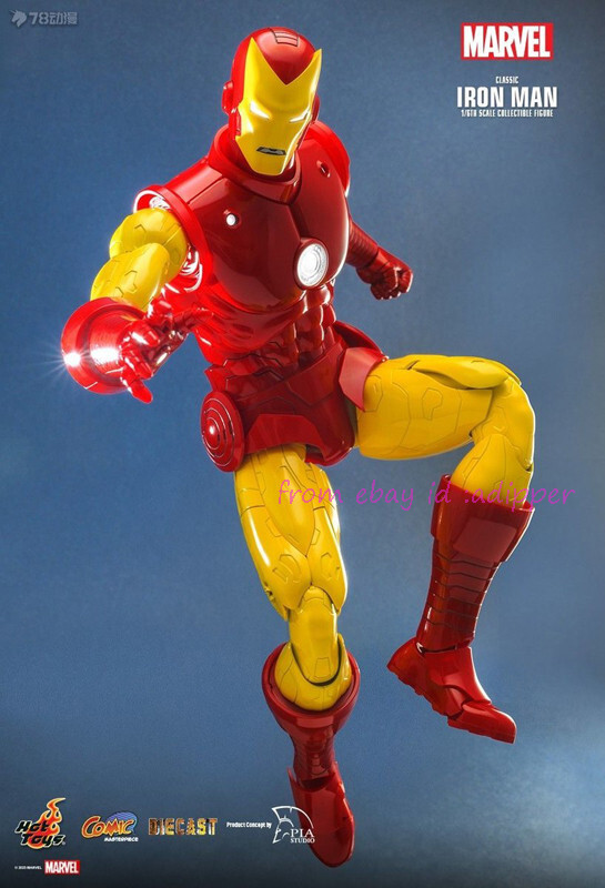 Perfect Hot Toys Cms014 1/6 Classic Iron Man Marvel Comics Deluxe