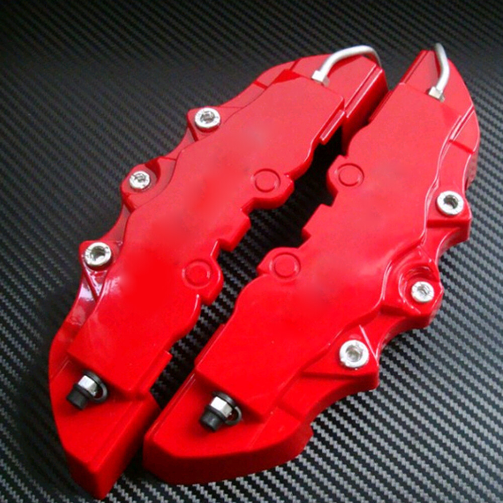 4x Red 3D Style Front+Rear Car Disc Brake Caliper Cover Parts Brake Accessories eBay