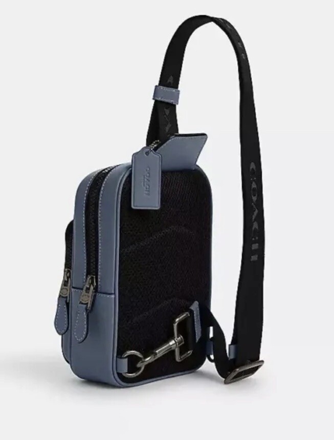 バッグ COACH Track Pack Signature Canvas Coach Men's Track Pack, Fashion Daypack, Shoulder Bag, Backpack