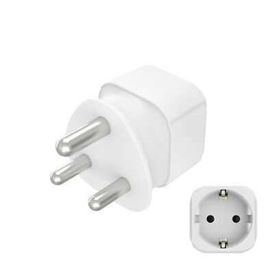 Hama Reisestecker Reiseadapter Travel Plug Deutschland (Typ C+F) auf Südafrika