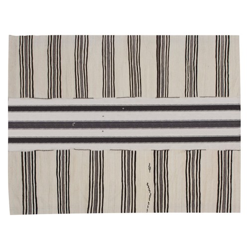Turkish Kilim Rug,Striped Kilim Rug,Vintage Minimal Kilim Rug, 6'9 x 9'10 ft