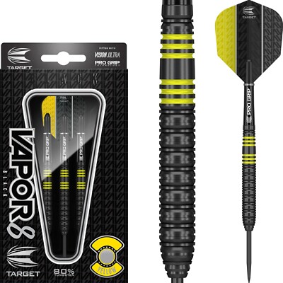 Target - Vapor-8 - Schwarz Gelb - Steeldart