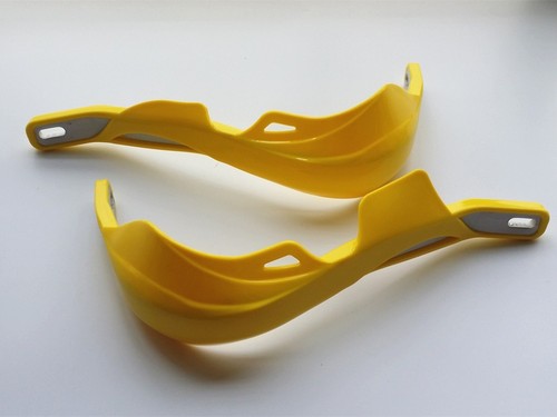 Yellow HAND GUARD for Kawasaki Suzuki Yamaha YZ Motocross Enduro Dirt ATV - Picture 2 of 5