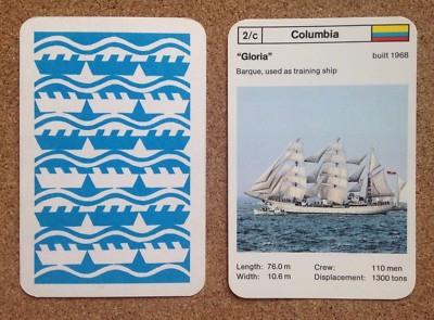 Top Trumps Einzelkarte Windjammer Vintage / Modern Segelschiffe verschiedene (FB3)