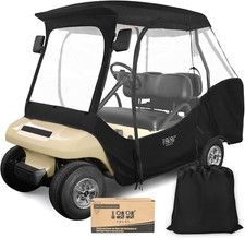 4 Passenger Golf Cart Enclosure, Drivable Rain Cover Short Roof 56-59" with Ben