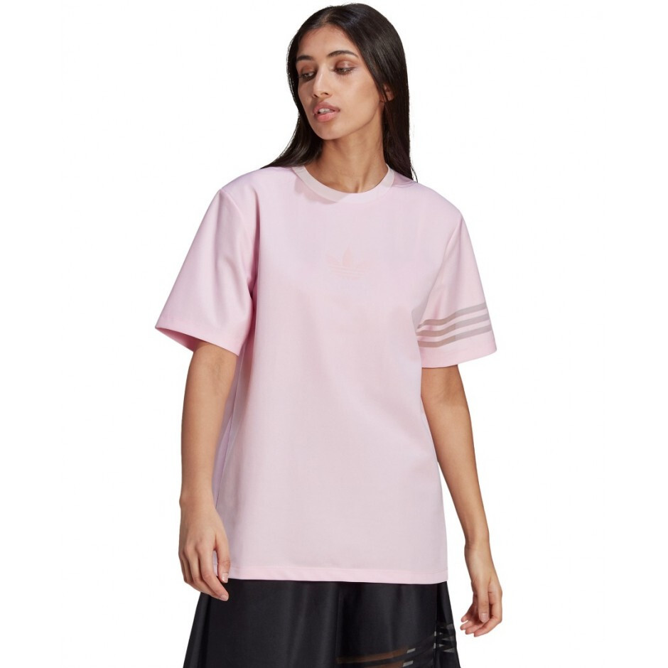 NWT Adidas Originals Women's Loose Fit Primegreen 3-Stripe Boxy T