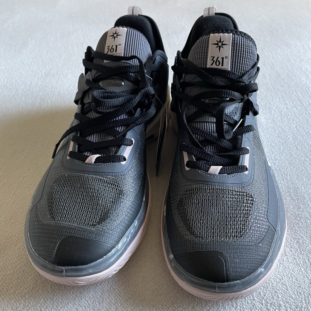 361 Degrees Supernova 1.0 Low Top Basketball Shoes Men Size 9 Black