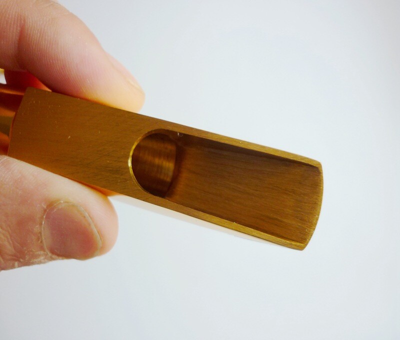 High Quality #5-9 Gold Tenor Saxophone Mouthpiece Copper w/ Cap&Ligature Nice