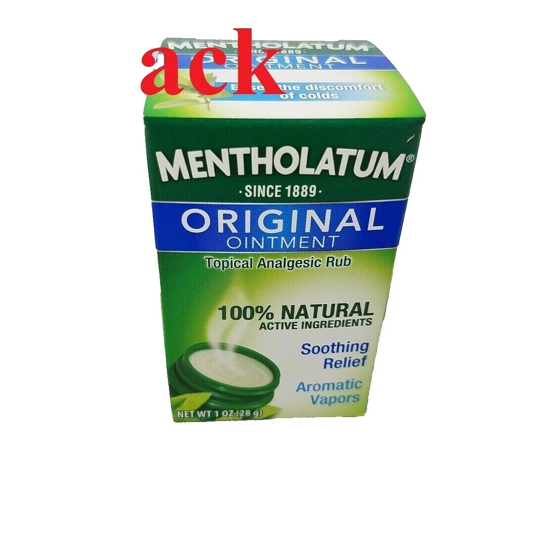 Bálsamo Mentholatum over-the-counter Medicina Alivio Dolor y fiebre