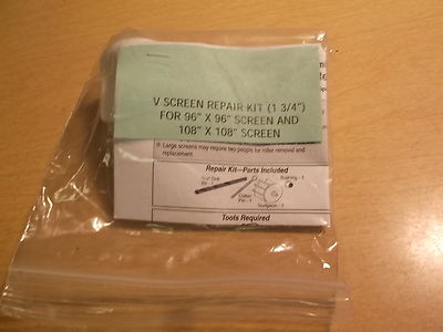 V Screen Repair Kit 1-3/4 for 96'' x 96'' and 108'' x 108'' Screen *FREE SHIPPING*