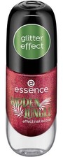 SMALTO UNGHIE ESSENCE HIDDEN JUNGLE 05 FORBIDDEN BERRY rosso bordeaux glitter