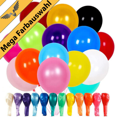Luftballons 10-1000st Pastell Luftballon Ballons Geburtstag  HELIUM Ø 27 cm Neu