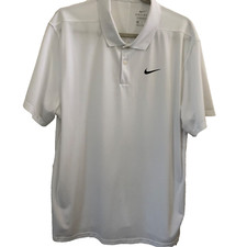 Nike Dri-Fit Standard Fit Polo XL S/S White