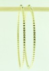 5.50 ct 14k Yellow Gold Natural Diamond Hoop Earring inside outside snap closure — photo 6