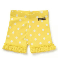 Matilda Jane Girls Oh Sunny Day Shortie Size 12 Yellow Polka Dots Shorts