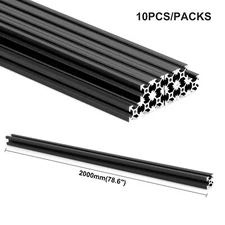 10pcs 2020 Aluminum Extrusion V-Slot Profile for CNC DIY 3D Printer Frame 2000mm