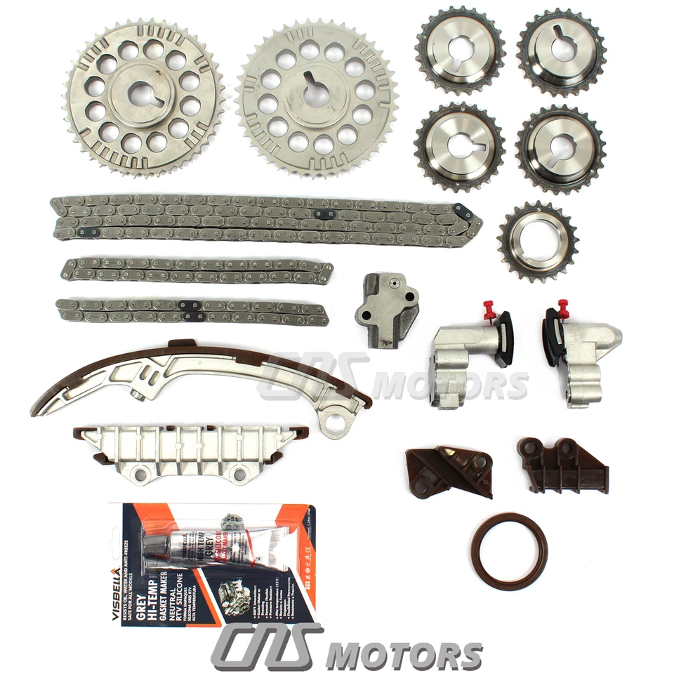 Fits 95-01 Nissan Maxima Infiniti I30 3.0L VQ30DE Timing Chain Kit Oil Pump - Image 4 of 4
