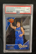 2018-19 Donruss Luka Doncic The Rookies Press Proof Gold RC,PSA 9 , & LOOKS GEM