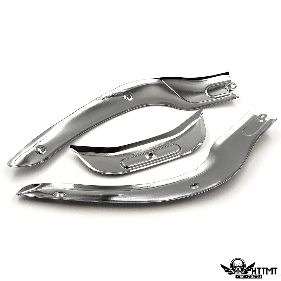 Borde de parabrisas cromado apto para 04-13 Harley CVO Road Glide Ultra FLTR Foto 4 de 4