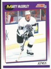 MARTY MCSORLEY 1991-92 SCORE CARD NM-MT+ CONDITION