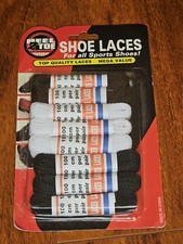 Heel2Toe Shoe Laces - Quality Laces for Sports Shoes 8 Pairs 