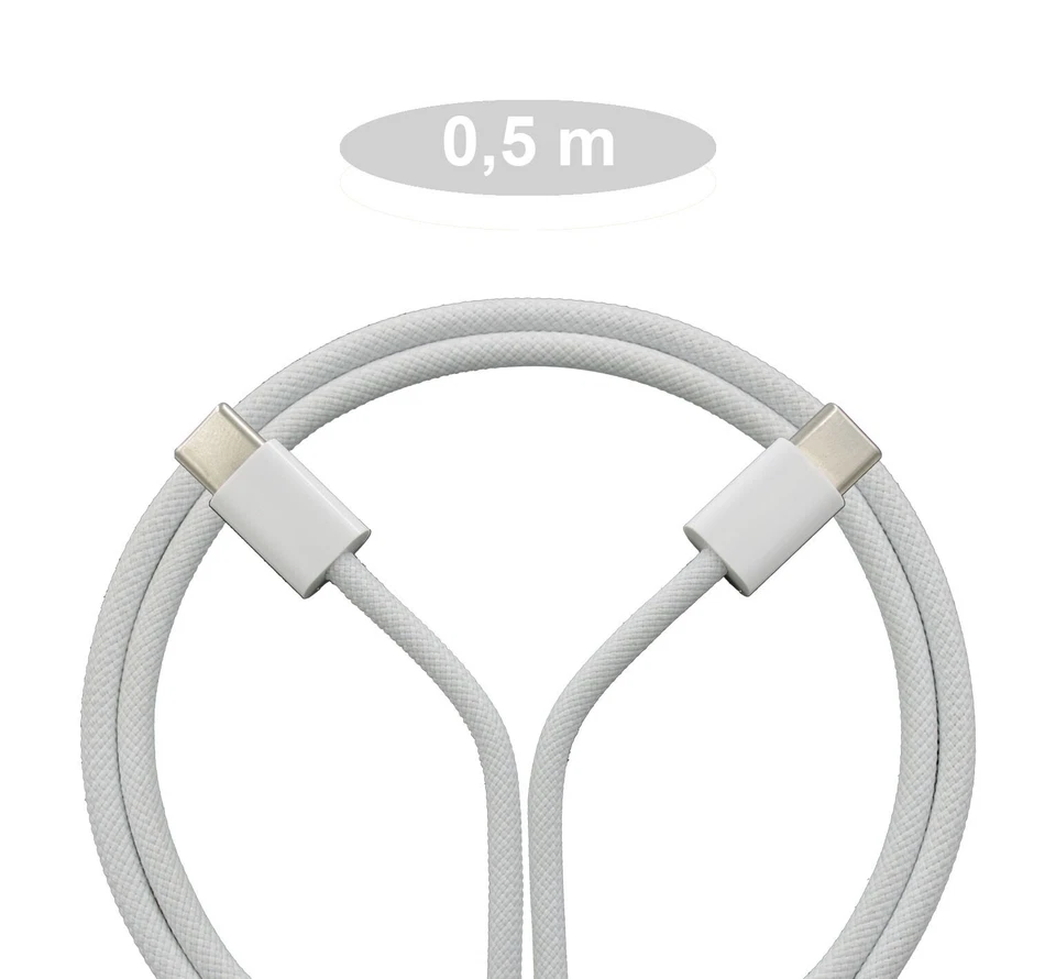 USB C auf USB C Ladekabel für iPhone 15 16 Samsung Xiaomi Huawei 0,5m 1m 2m 60W